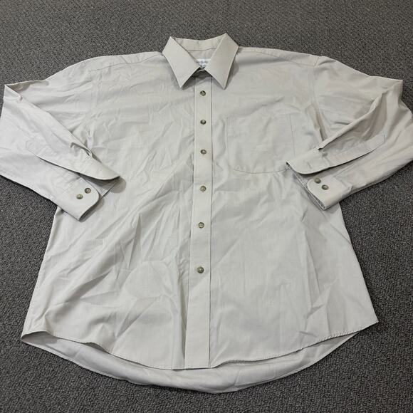 Yves Saint Laurent Shirt Mens Size 16 1/2 32-33 Long Sleeve Button Down Dress - Picture 1 of 9